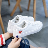 2019 New Shoes Woman Fashion Vulcanize Shoes Pu leather white shoes Casual Zapatillas Mujer Women Shoes Sneakers Hot EUR 36-42